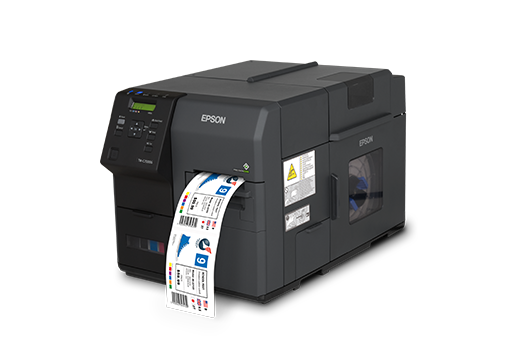 愛普生（EPSON） TM-C7520G彩色標(biāo)簽打印機(jī) 工業(yè)級噴墨不干膠打印機(jī) 條碼打印機(jī) 高清 TM-C7520G標(biāo)配+原裝回卷器